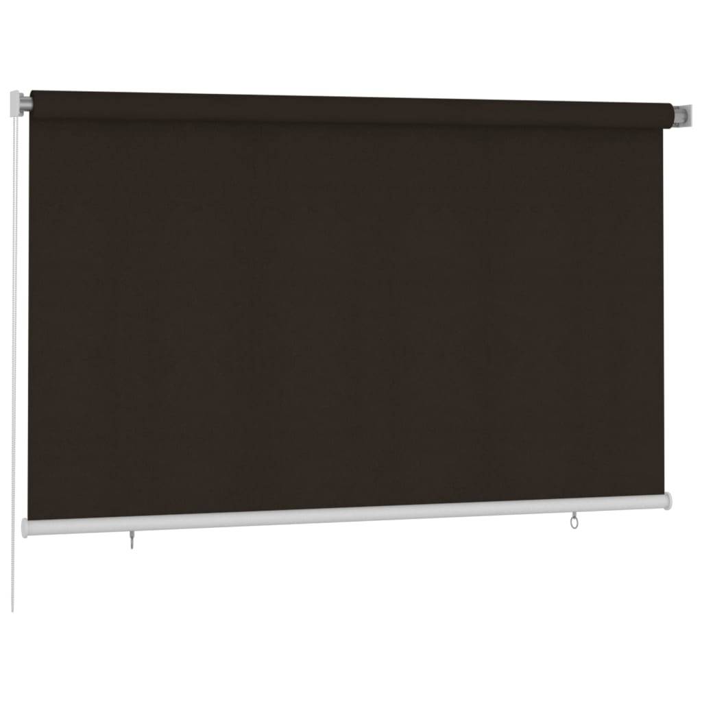 vidaXL Außenrollo 240x140 cm Braun HDPE