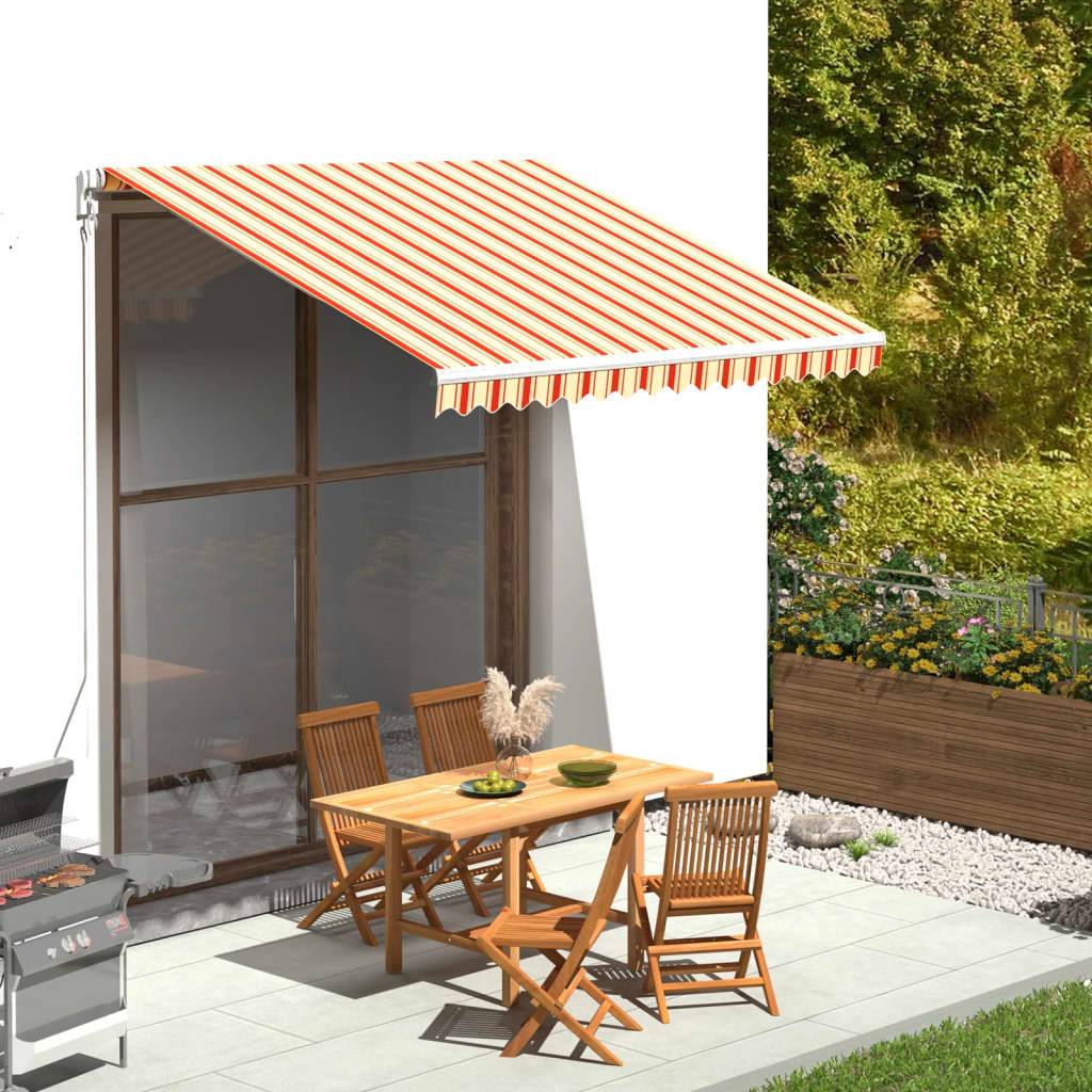 vidaXL Markisenbespannung Gelb und Orange 3x2,5 m