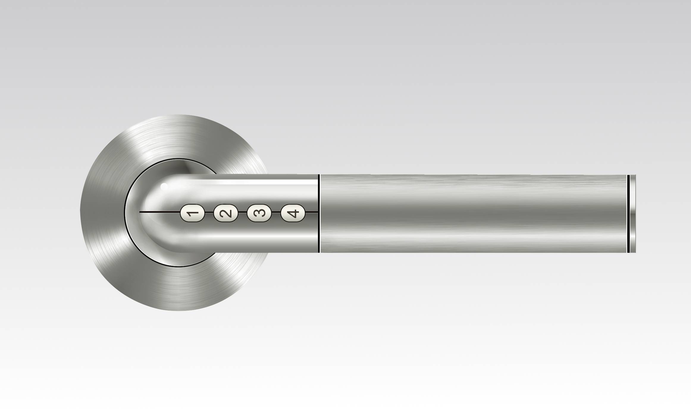 FLEX Bluetooth Türgriff silber