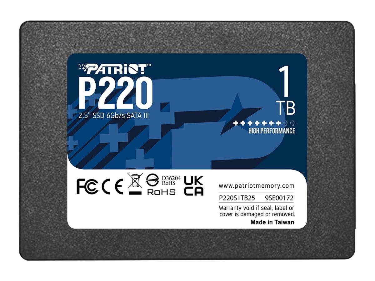 Patriot P220 - SSD - 1 TB - intern - 2.5"" (6.4 cm)