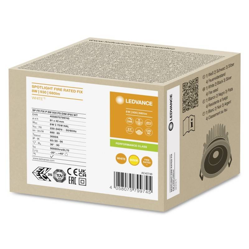 Ledvance LED-Einbaustrahler IP65 SPFPFIXP8930PSDIP65W