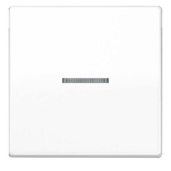 Eine weiße Oberfläche mit einer horizontal zentrierten, strukturierten dunklen Linie, die einem minimalistischen Lichtschalter oder Kontrollpanel ähnelt.