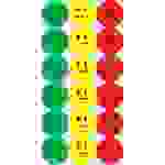 Klebepunkte Smileys Folie gelb/grün/rot 20mm VE=180 Stück