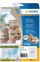 Etiketten Silphie-Papier A4 35,6x16,9mm naturbraun VE=20 Blatt/1600 Stück