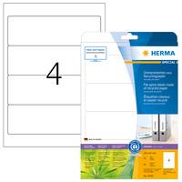 HERMA 10746, Weiß, Selbstklebendes Druckeretikett, Gestanztes Etikett, Papier, Laser/Inkjet, Dauerhaft