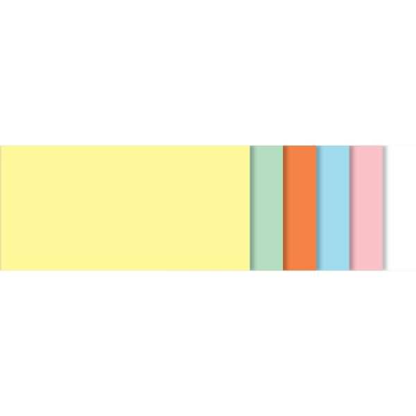 Moderationskarten rechteckig 10x20cm Papier 120g farbig sortiert VE=250 Blatt