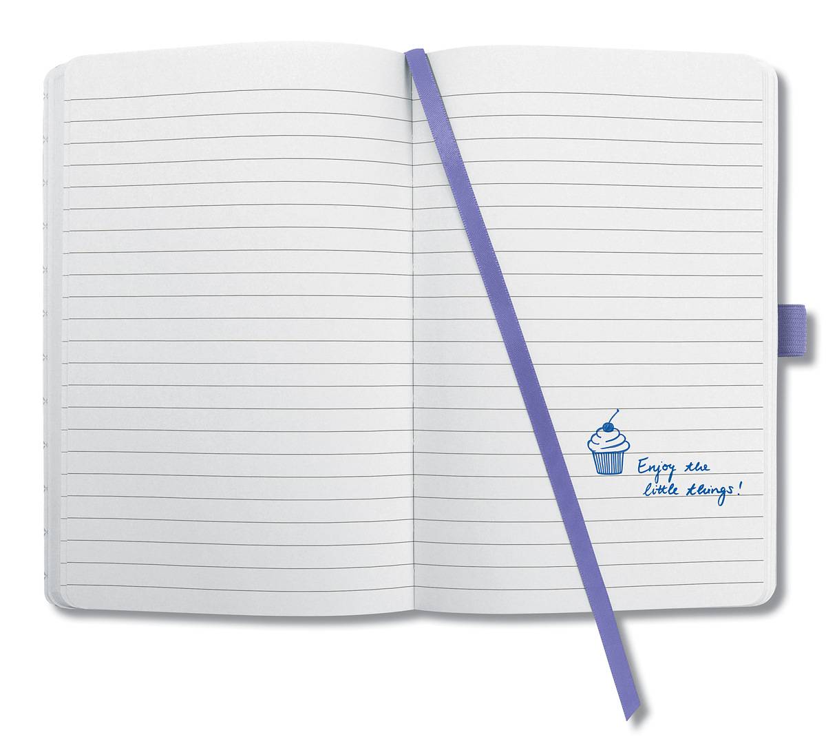 SIGEL Notizbuch Jolie - liniert - ca. A6 - lila - Hardcover - 174 S. - FSC-zertifiziert