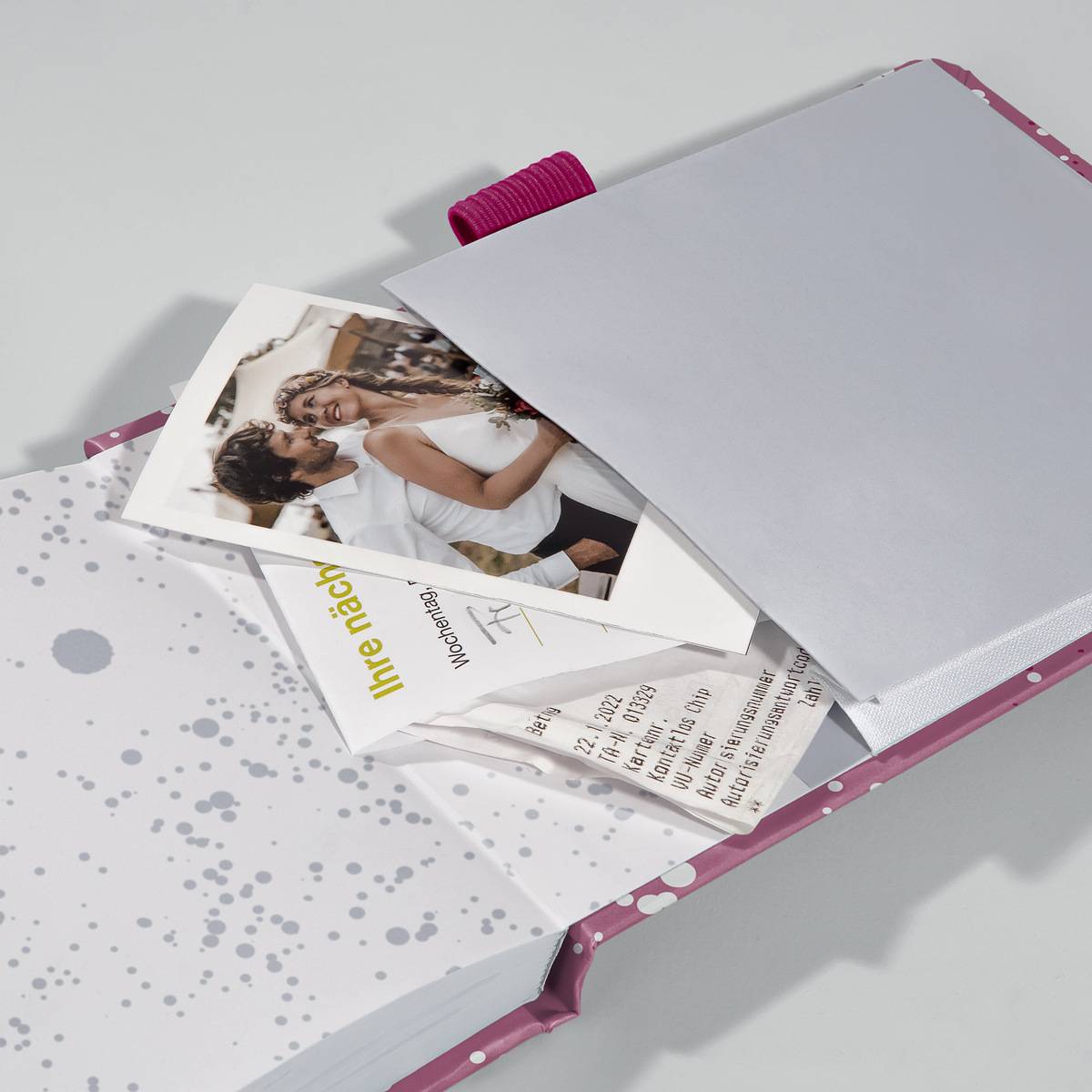 SIGEL Notizblock Jolie - Pink Happiness - punktkariert (Dot-Lineatur) - A6+ - violett - Hardcover - 158 S.