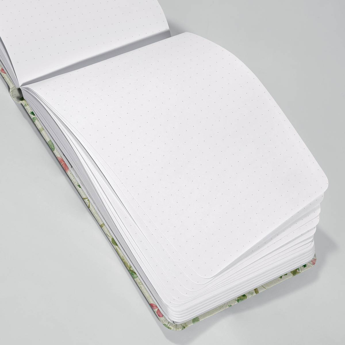 SIGEL Notizblock Jolie - Bloom Rose - punktkariert (Dot-Lineatur) - A6+ - rosa, grün - Hardcover - 158 S.