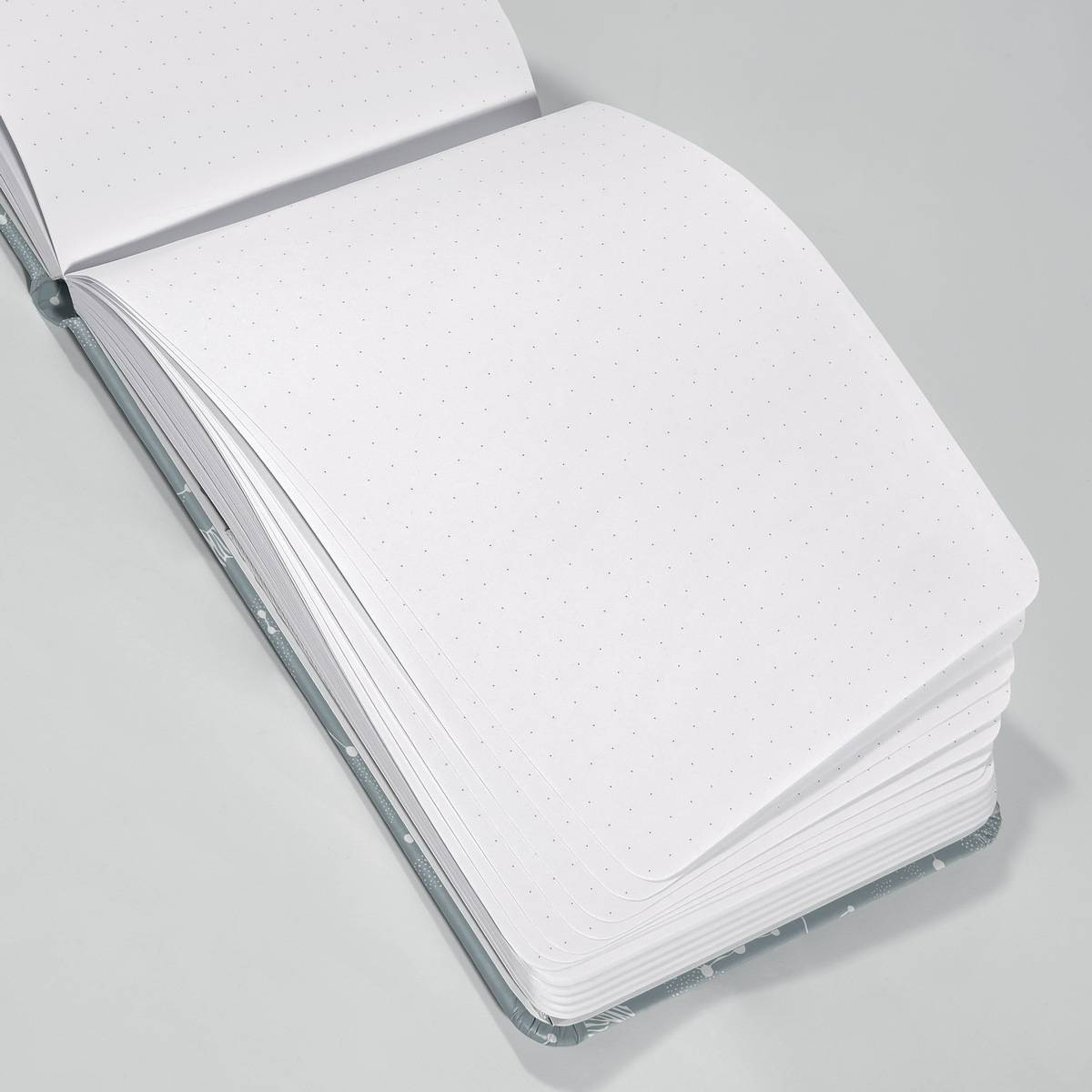 SIGEL Notizblock Jolie - Cosmic Fantasy Grey - punktkariert (Dot-Lineatur) - A6+ - grau, weiß - Hardcover - 158 S.