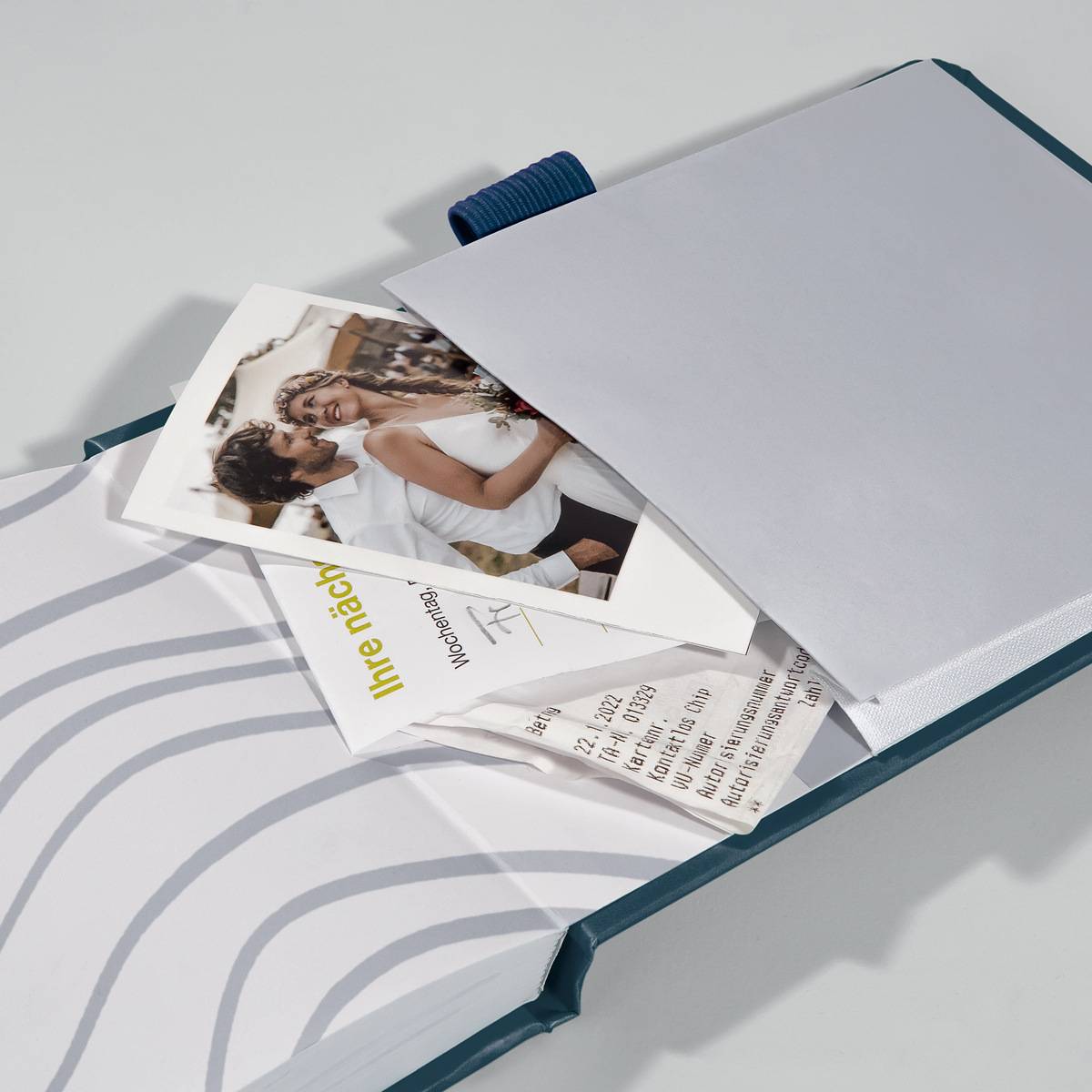 SIGEL Notizblock Jolie - Navy Meringue - punktkariert (Dot-Lineatur) - A6+ - dunkelblau - Hardcover - 158 S.