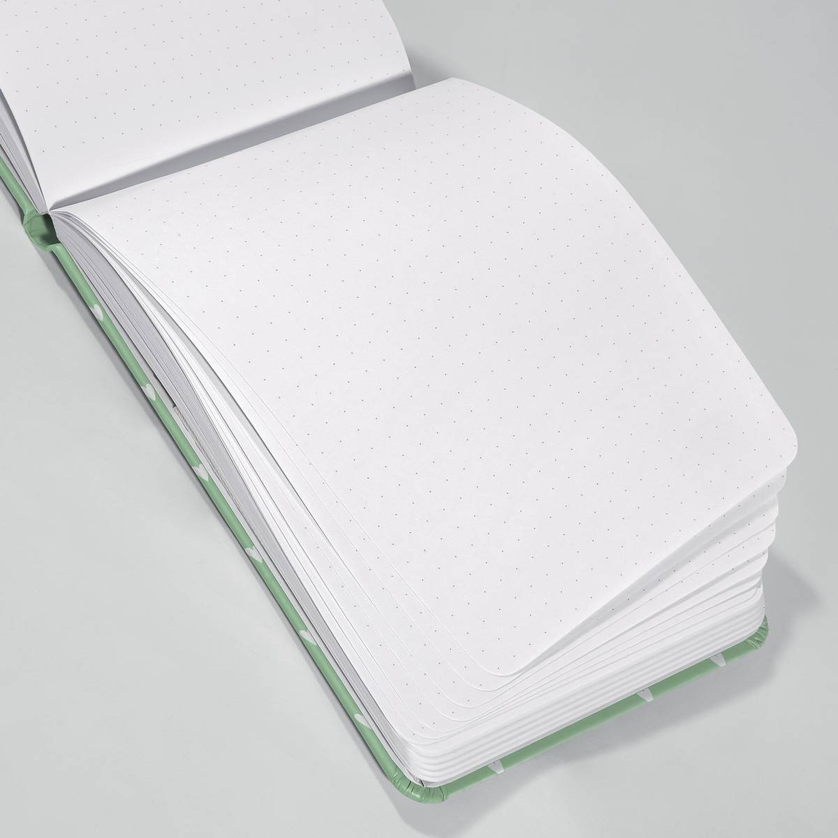 SIGEL Notizblock Jolie - Mint Love - punktkariert (Dot-Lineatur) - A6+ - mintgrün - Hardcover - 158 S.