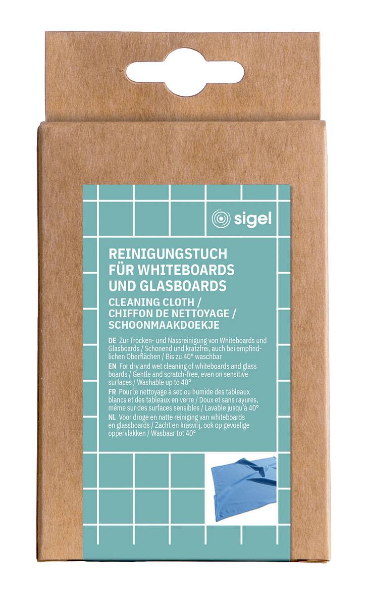 SIGEL BA189 Delta-Mikrofasertuch - 40 x 40 cm - blau - zur Reinigung von Glas und allen glatten Oberflächen