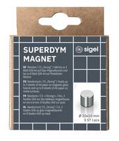 Sigel BA700, Zylinder, Neodym, Silber, Matte, Deutschland, 10 mm