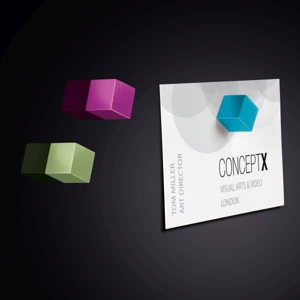 SuperDym-Magnet C5 Cube türkis/pink/hellgrün 11x11x11mm VE=3 Stück