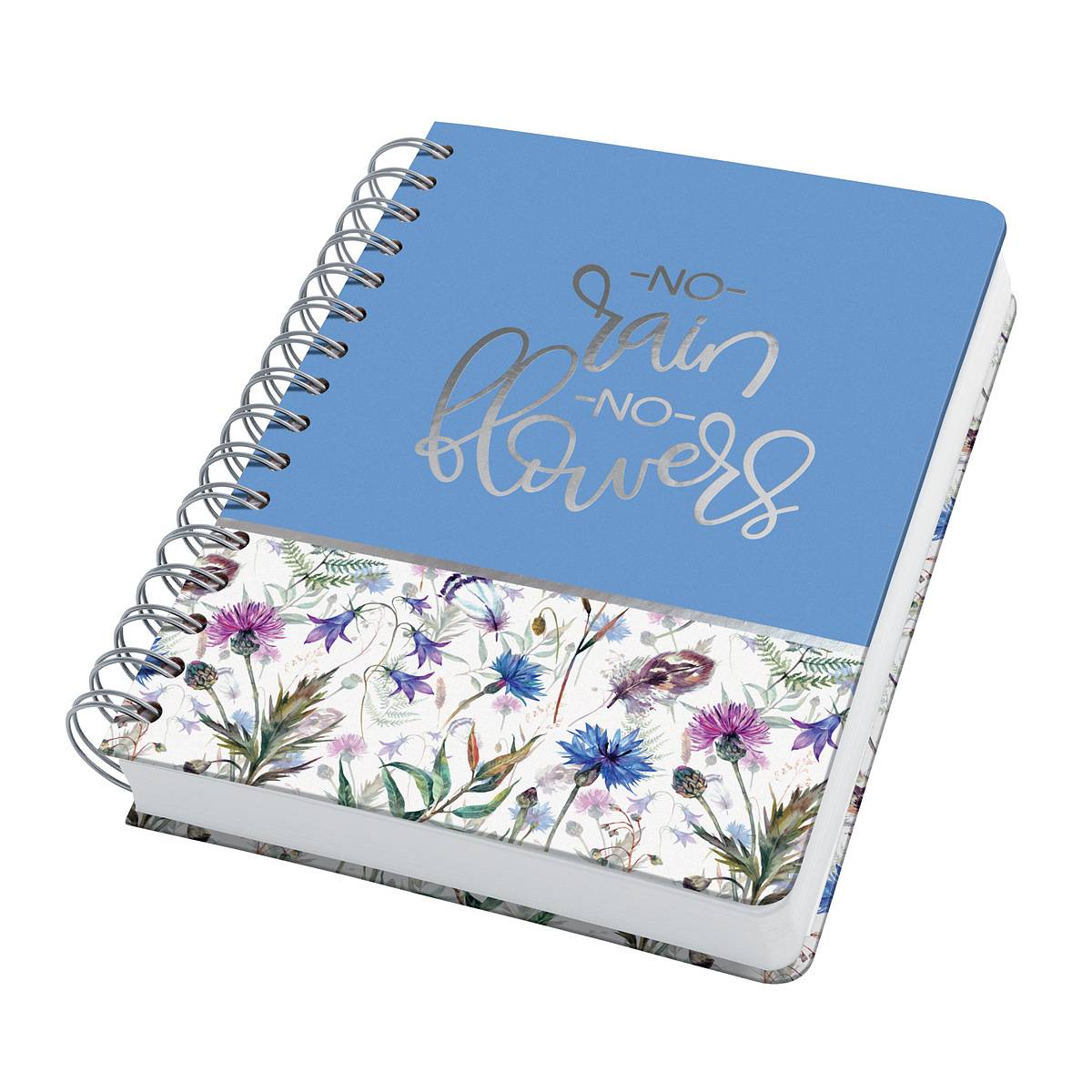 SIGEL Spiral-Notizbuch Jolie - Misty Meadows - punktkariert (Dot-Lineatur) - 120 g/m² - ca. A5 - Hardcover