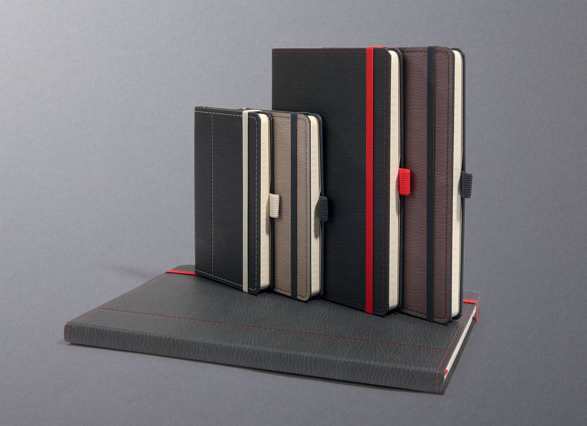 SIGEL Notizbuch Conceptum - Design Casual - punktkariert (Dot-Lineatur) - ca. A4 - grau, weiß - Hardcover - 194 S.