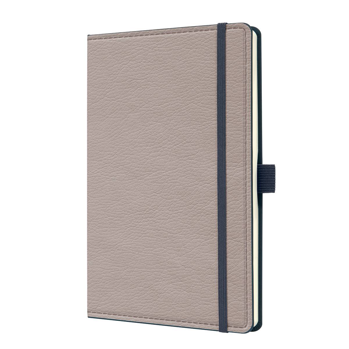 SIGEL Notizbuch Conceptum - Design Casual - punktkariert (Dot-Lineatur) - ca. A5 - beige - Hardcover - 194 S.