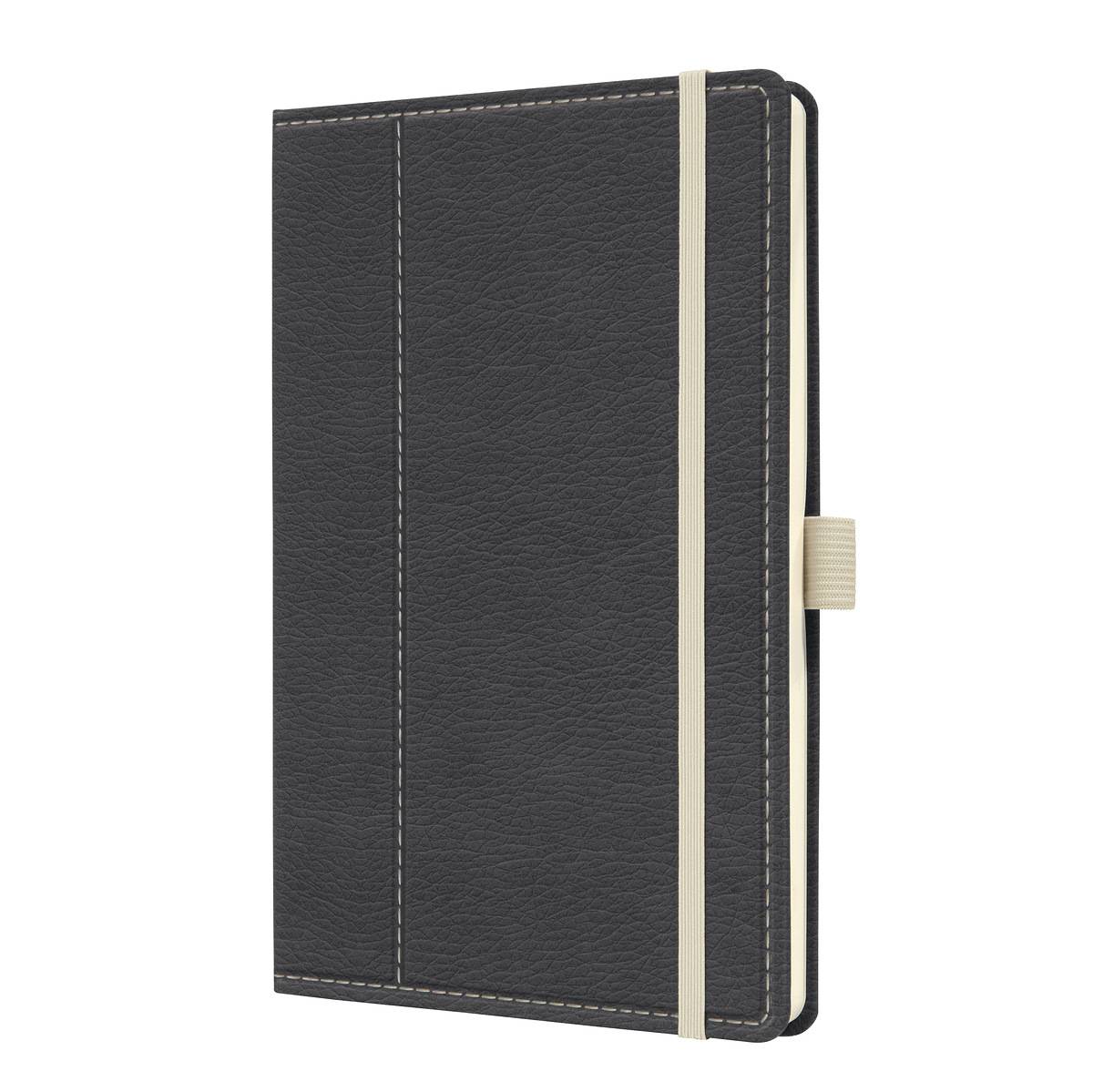 SIGEL Notizbuch Conceptum - Design Casual - punktkariert (Dot-Lineatur) - ca. A5 - grau, weiß - Hardcover - 194 S.