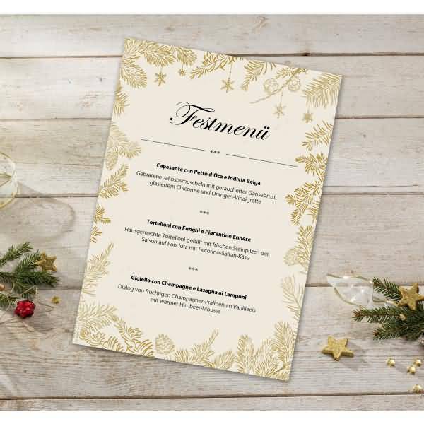 Weihnachtspapier A4 90g 100 Blatt Golden Christmas