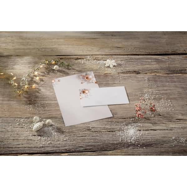 Weihnachtspapier A4 90g 100 Blatt Christmas in rose gold
