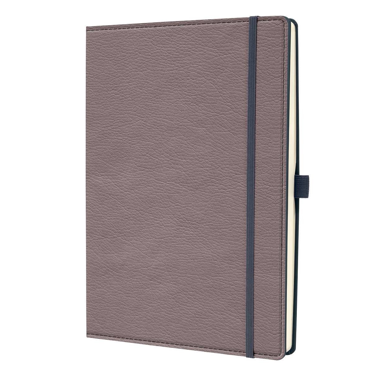 SIGEL Notizbuch Conceptum - Design Casual - punktkariert (Dot-Lineatur) - ca. A4 - taupe - Hardcover - 194 S.