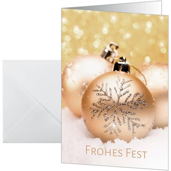 Weihnachtskarte A6 (A5) 250g 25+25 Stück Christmas joy