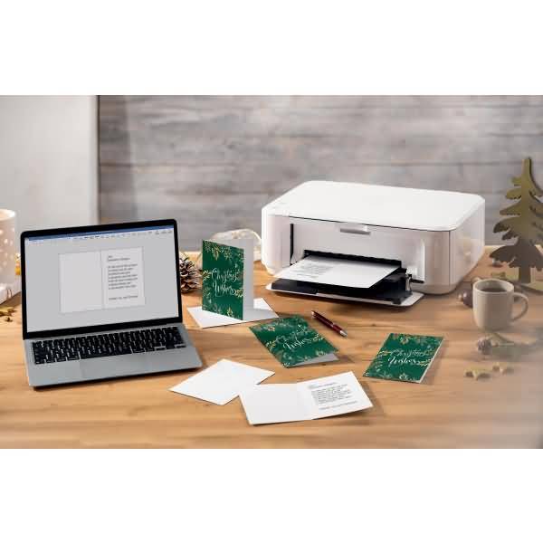 Weihnachtskarte A6 (A5) 250g 25+25 Stück Christmas wishes