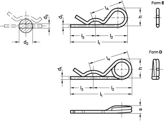 EDELSTAHL-FEDERSTECKER