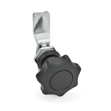 Verriegelung mit Riegelabstand 24 mm, Form SG - mit Sterngri