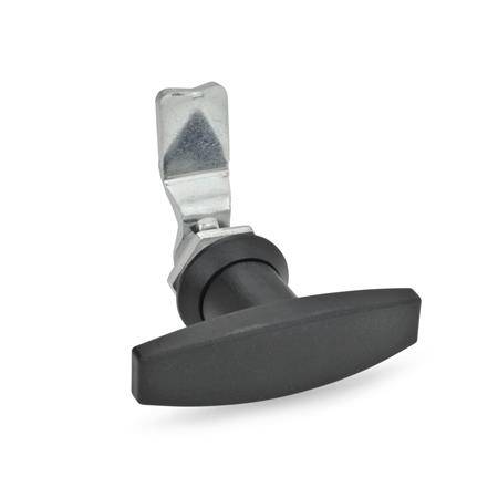 Verriegelungen T-Griff, Riegelsbstand 22 mm, mit Bedieneleme