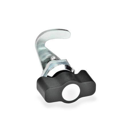 HAKEN-VERRIEGELUNG MIT KNEBEL-GRIFF