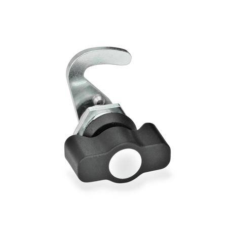 HAKEN-VERRIEGELUNG MIT KNEBEL-GRIFF