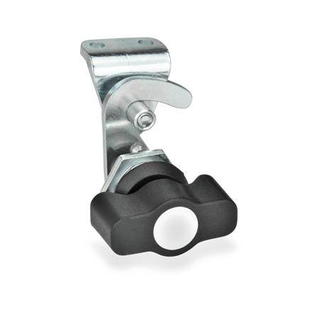 HAKEN-VERRIEGELUNG MIT KNEBEL-GRIFF U. GEGENHALTER