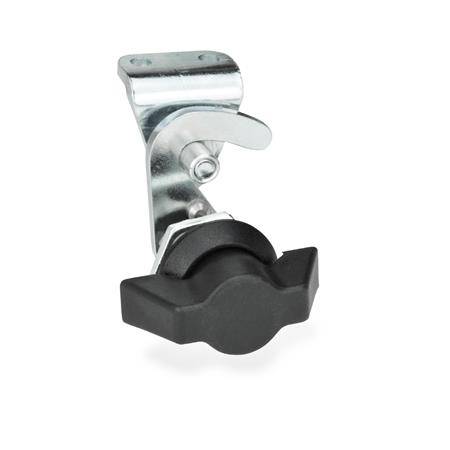 HAKEN-VERRIEGELUNG MIT KNEBEL UND GEGENHALTER