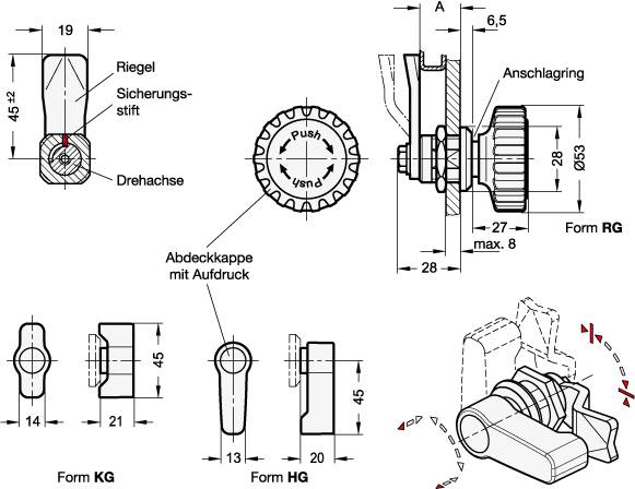 VERRIEGELUNG MIT SICHERHEITSFUNKTION