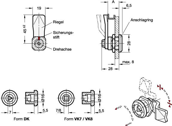 VERRIEGELUNG MIT SICHERHEITSFUNKTION