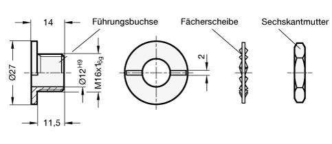 FÜHRUNGSBUCHSE FÜR GN 118
