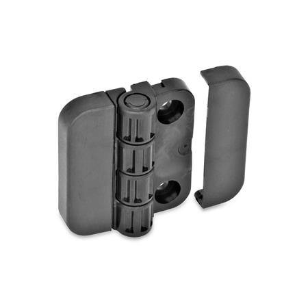 Scharnier 45 x 50 mm, 2x2 Bohrungen für Zylinderschrauben DI