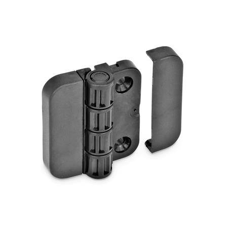 Scharnier 45 x 50 mm, Form SH - 2x2 Bohrungen für Senkschrau