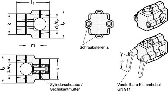 KREUZ-KLEMMVERBINDER