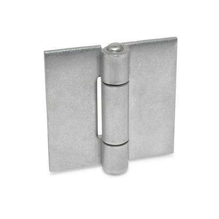 Edelstahl Blechscharnier 60 x 30, Form A, blank