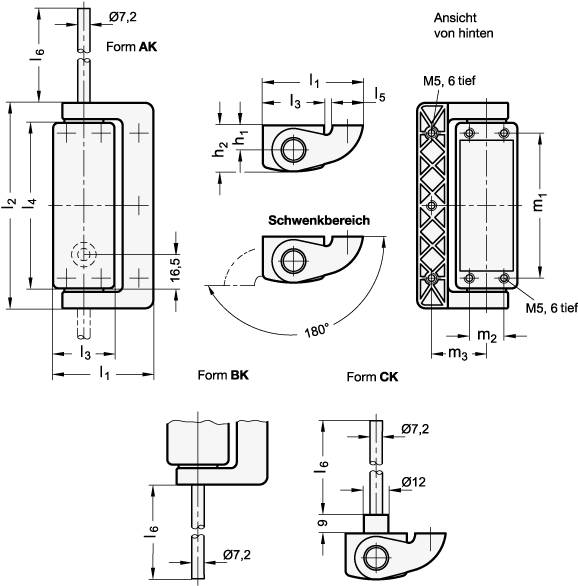SICHERHEITS-SCHALTSCHARNIER MIT SCHALTER / KABEL