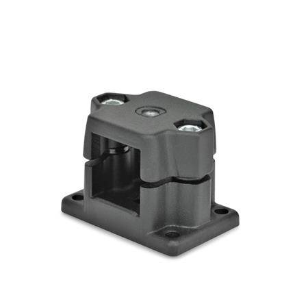 RASTSCHLITTEN MIT REGELGEWINDE, SCHWARZ