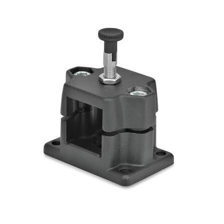 RASTSCHLITTEN MIT RASTBOLZEN, SCHWARZ