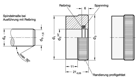 SKALENRING, OHNE REIBRING