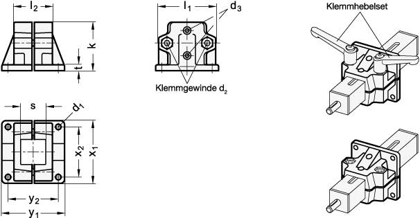 VERFAHRSCHLITTEN FUßFORM VIERKANT