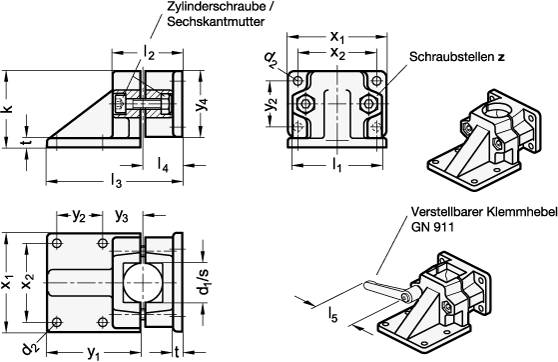 FUSSFLANSCH-KLEMMVERBINDER
