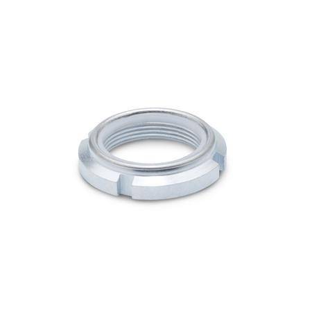 Nutmutter M60x2,5mit Elastic-Stopp, Stahl verzinkt