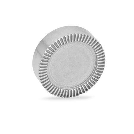 EDELSTAHL-RASTSCHEIBE, UNGEBOHRT